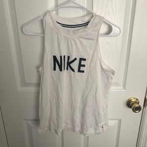 White Nike Workout Tank